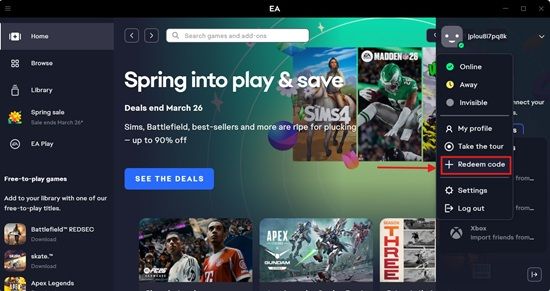 EA Gift Card Redemption Guide Placeholder